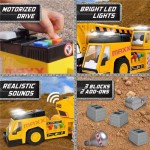 Crane Truck Motorised with Lights & Sound - Maxx Action 